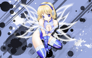 Cartoon winged blue outfit gothic - a blue outfit free wallpaper