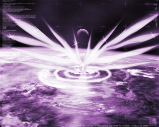Purple bird planet spiral space - a spiral free wallpaper