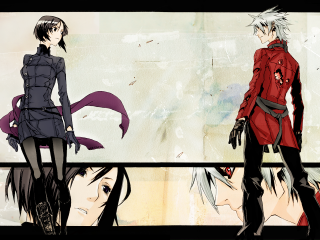 Anime gothic characters colorful background - a background free wallpaper for desktop