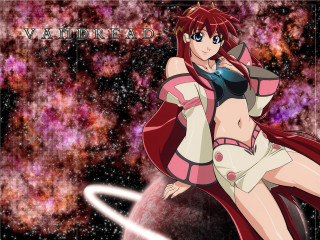 Space heroine flying stars milkyway - anime visual free wallpaper