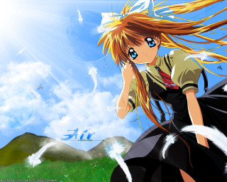 Girl long hair grass wind - her hair free wallpaper