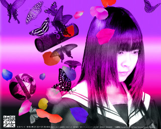 Purple butterflies hearts chiho aoshima - chiho aoshima free wallpaper for desktop