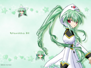 Green hair sailor girl starry - star free wallpaper for desktop