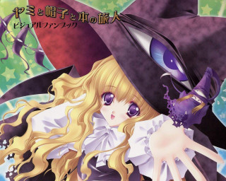Girl witch hat purple dress - a purple hat free wallpaper