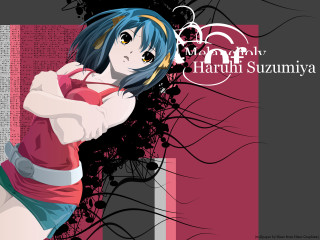 Blue hair girl tennis racket - a red shirt free wallpaper