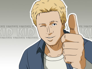 Man thumbs up blonde jacket - a thumb free wallpaper