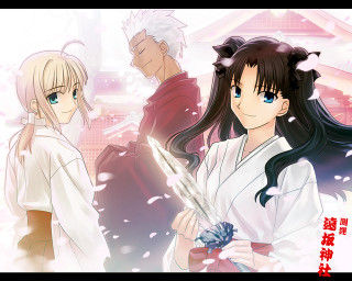 Anime swords winter battle fate - ufotable free wallpaper