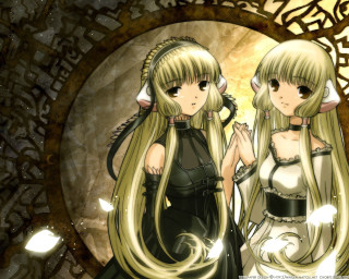 Anime girls mirror clock gothic - a mirror free wallpaper