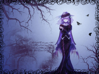 Purple dress woman bats gothic - a purple hat free wallpaper
