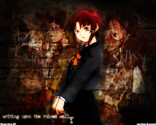 Red haired anime gothic graffiti - red hair free wallpaper