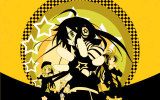 Cartoon microphone group stars yellow - toyism free wallpaper for desktop