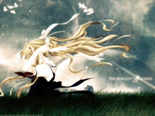 Woman longhair butterfly grass field - a long hair free wallpaper