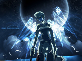 Futuristic woman space aurora moon - a futuristic woman free wallpaper