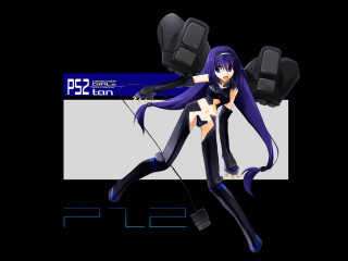 Black guitar woman star blue - a white star free wallpaper