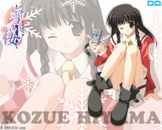 Girl snowflake background ayako remodernism - a girl holding free wallpaper