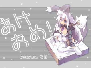 Alice prin snow rabbit ears - a picture of a girl free wallpaper for desktop