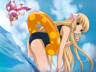 Girl raft monkey anime beach - a raft free wallpaper