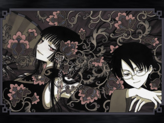 Anime couple cat gothic mosaic - a mosaic free wallpaper
