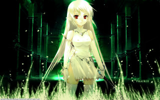 Anime girl white dress elf - shining free wallpaper