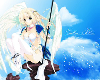 Angel girl fishing white wings - ann thetis blacker free wallpaper for desktop
