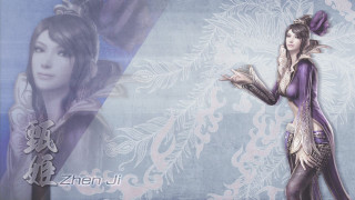 Woman purple dress standing wall - character portrait free wallpaper