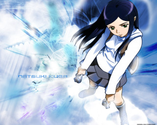 Anime girl black hair flying - long black hair free wallpaper