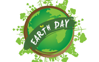 Green earth day banner green - environmental free wallpaper
