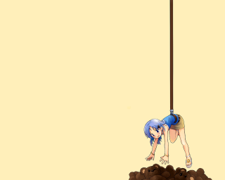 Girl upside down rope dirt - down free wallpaper