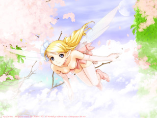 Fairy cloud sword flowers anime - a cloud free wallpaper
