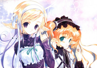 Anime girls longhair blueeyes lolita - blonde hair free wallpaper