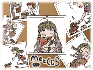 Girl donut illustration cat background - a cat in the background free wallpaper