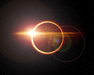 Solar eclipse bright star space - a solar eclipse free wallpaper