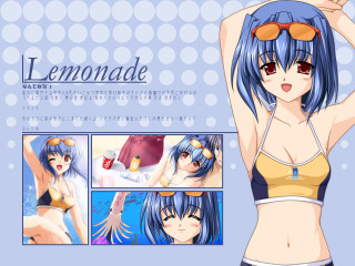 Girl bikini sunglasses anime remodernism - a detailed drawing free wallpaper