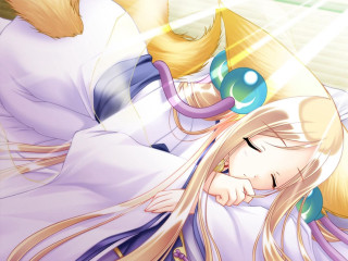 Sleeping girl cat hat furry - hat free wallpaper for desktop