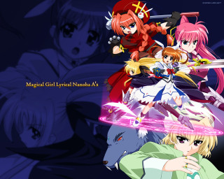 Magic girl crystal smash night - a caption free wallpaper