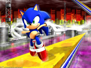 Sonic character running track video - sonic free wallpaper for desktop