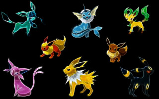 Colored pokemons black background group - else alfelt free wallpaper for desktop