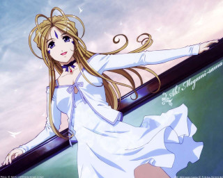 Long haired woman rail outstretched - a rail free wallpaper