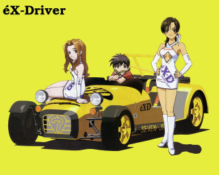 Anime girls car race queen - neogeo free wallpaper