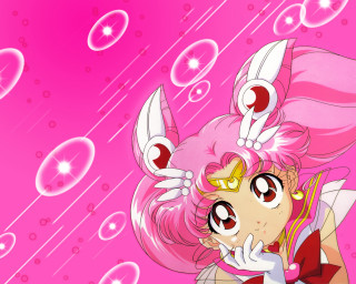 Pink haired anime girl bubbles - big eye free wallpaper