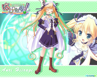 Anime longhair dress bow holography - a anime character free wallpaper