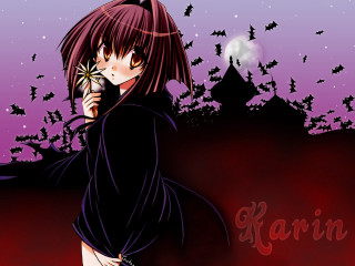 Girl bat phone halloween gothic - a phone free wallpaper