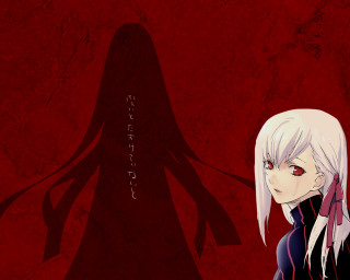 White hair yandere neo figurative - a shadow of a person free wallpaper