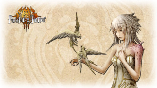 Girl bird fantasy portrait long - above her free wallpaper