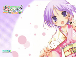 Purple hair girl clock cellphone - purple hair free wallpaper for desktop