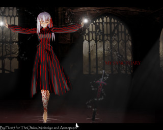 Gothic woman sword dress white - dress free wallpaper