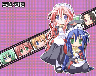 Anime mosaic fishnets blonde bluehair - same free wallpaper