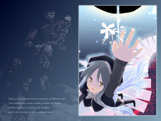 Girl blackjacket white tail flying - a white tail free wallpaper