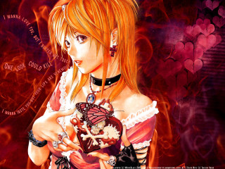 Woman heart butterfly gothic manga 2 - a butterfly free wallpaper for desktop
