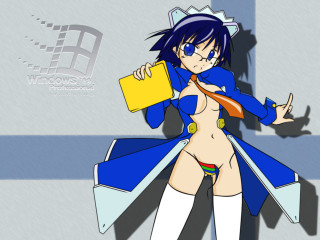 Cartoon blue outfit yellow box - a blue outfit free wallpaper